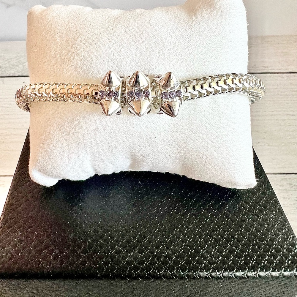 Silver Spike Bracelet